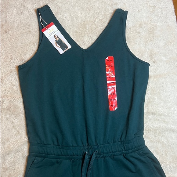 NWT Lole Women's Deep Green Soft Stretch Romper sz M - Picture 5 of 9
